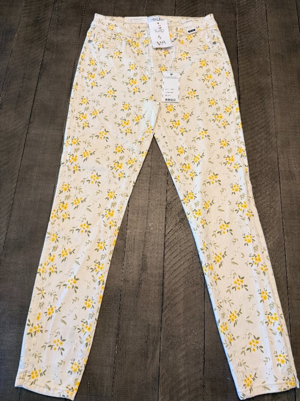 Judy Blue Yellow Floral skinny Jeans